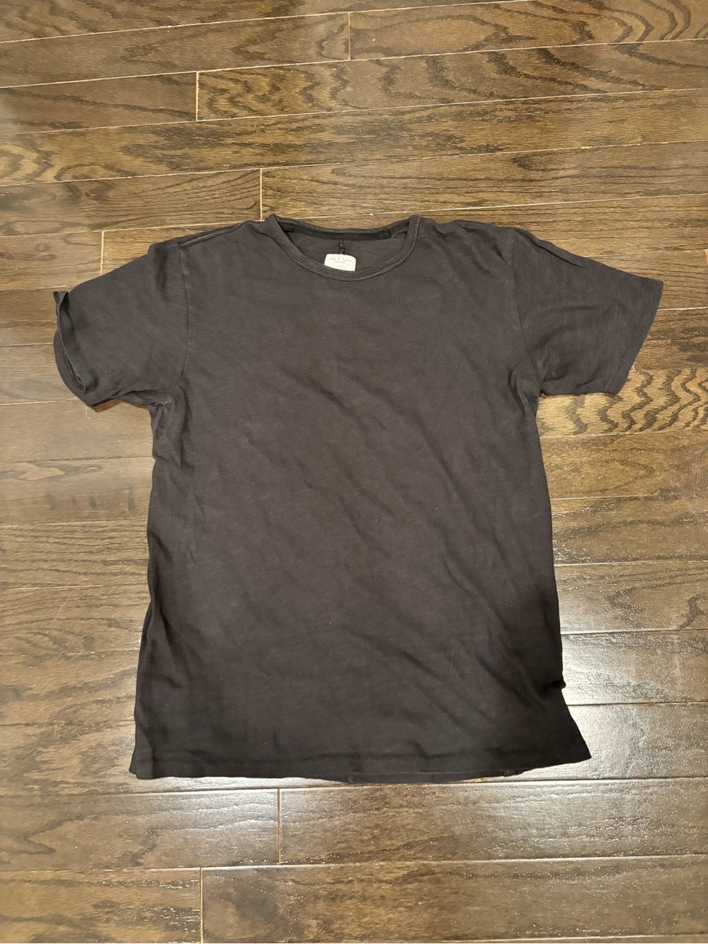rag & bone Kids Short Sleeve Crewneck Tee in Charcoal
